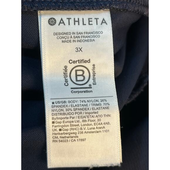 Athleta Venice Jogger 3X Navy High Rise Pull On Ankle Pants Athleisure Workout - Picture 6 of 6